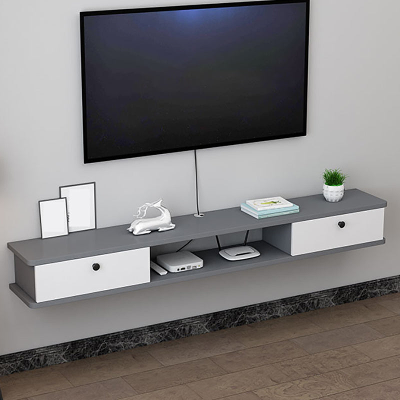 Stand TV in legno ingegnerizzato moderno mobile TV a parete con 2 porte