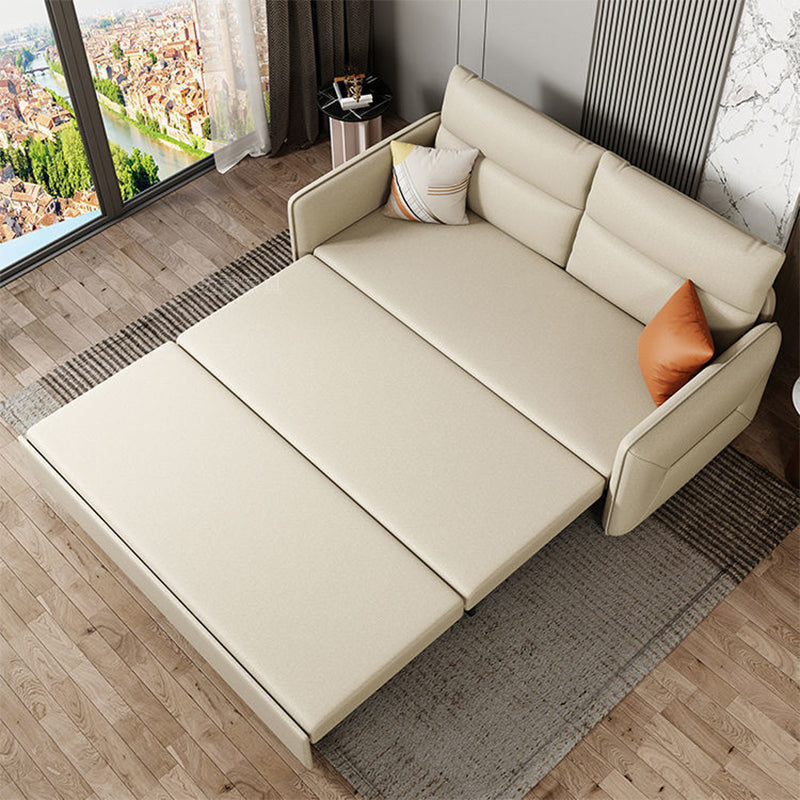 Sofá de cuero de cuero sintético cama resistente a la cama contemporánea sofá de la cama contemporánea