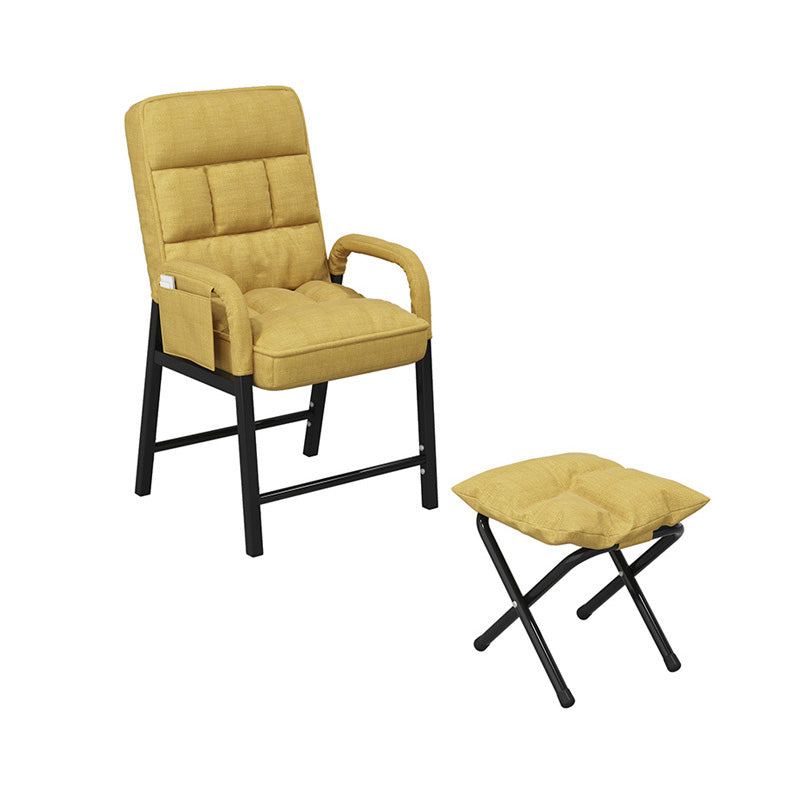 Chaise de salon en lin 17.71 "L x 22,44" W x 34,64 "H Chaise d'accent réglable avec stockage