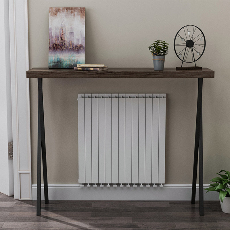 Tabella della console con console a metà secolo in legno massiccio, 31,49 "H