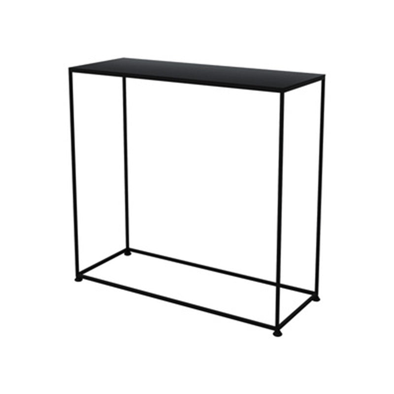 Tabella della console di divano di Ironcraft, 23,62 "Tavolo di accento della console Hall in bianco/nero