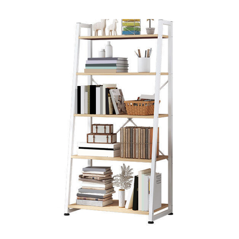 11.8 "Échelle de large étagère de livre contemporain Home Metal Libshelf