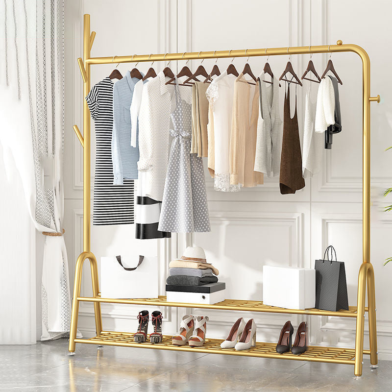 Fancy Hall Tree Hermoso árbol de entrada de metal con estante de almacenamiento de ganchos