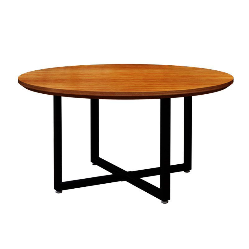Table à manger ronde en bois massif, Style Simple, pour la cuisine de la maison
