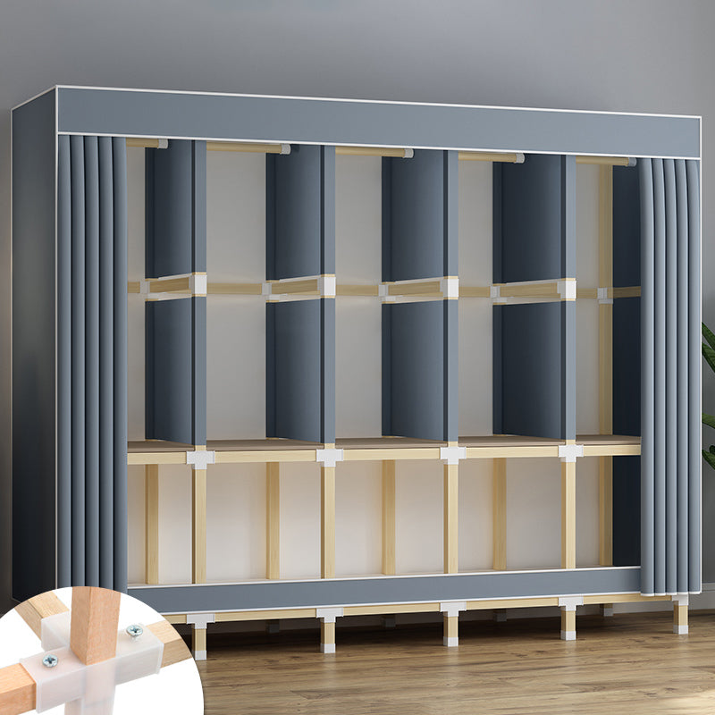 Armoire de garde-robe en bois de noyer armoire armoire de garde-robe de style contemporain pour chambre à coucher