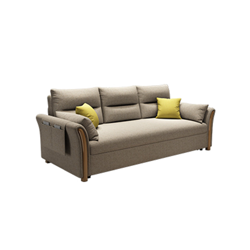 Convertibile divano di divano di divano di divano di divano di divani a fusione di cotone a braccio svasato contemporaneo