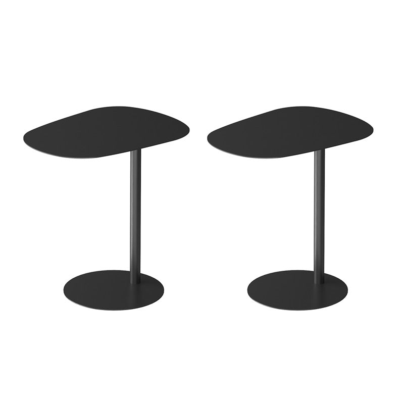 リビングルーム用の中世の金属幾何学的エンドテーブル台座サイドテーブル