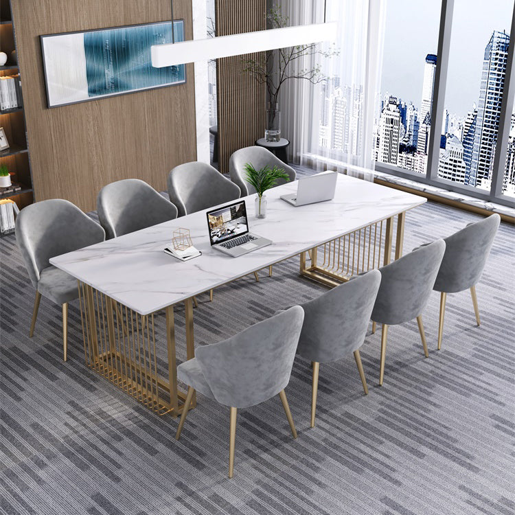 Simplicity Rectangle Meeting Table Stone Work Work Work For Office