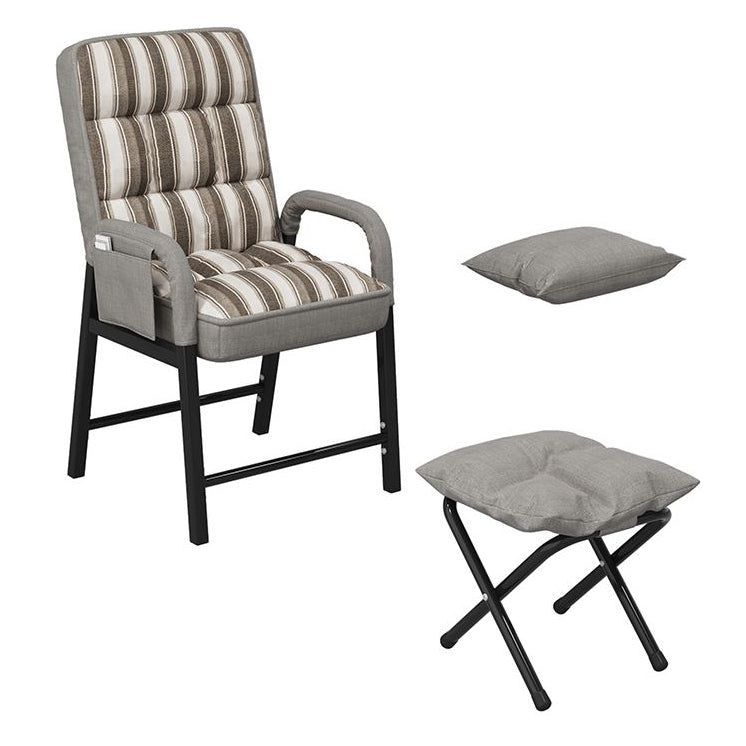 Chaise de bureau en tissu contemporain chaise de bureau à armes fixes pour le bureau à domicile