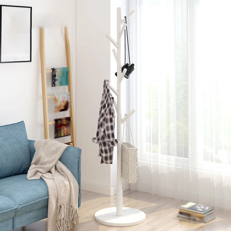 近代的なコートラックフックエントリーリビングルーム用のソリッドウッドコートラック