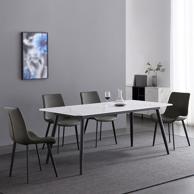 Tavolo da pranzo industriale in pietra di pietra sinterizzata tavolo da pranzo industriale