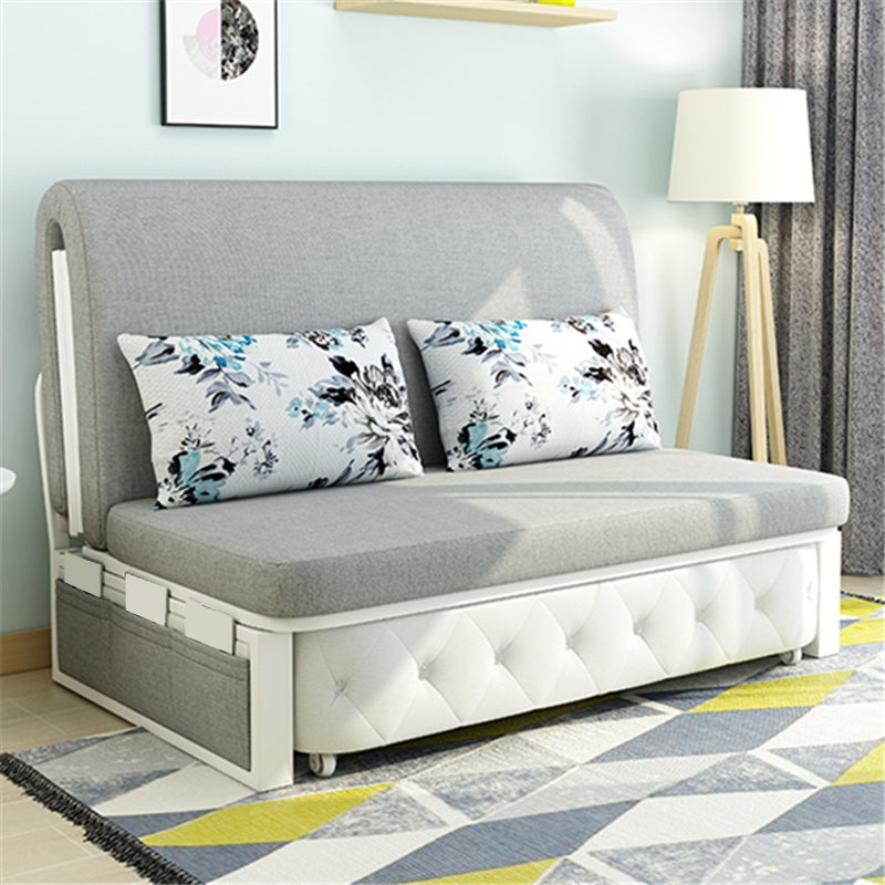 Miscela di divano convertibile convertibile contemporanea di cotone senza braccio