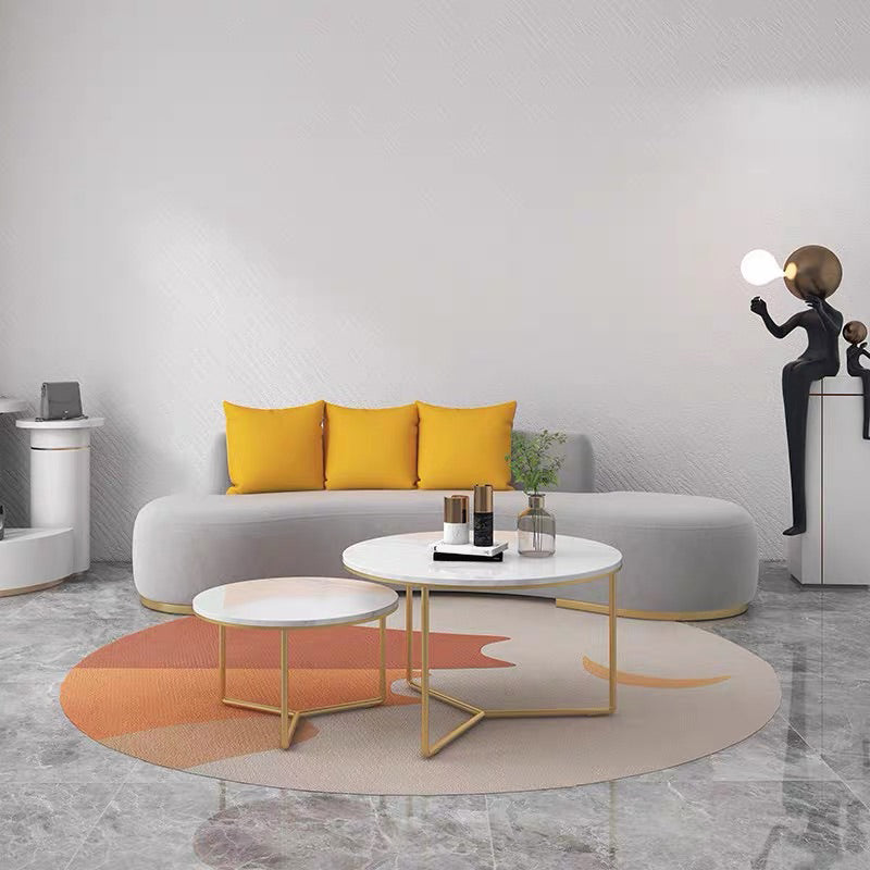 Divano in stile moderno vento nessun bracciolo senza ammortizzazione spugna del divano grigio/bianco imbottito