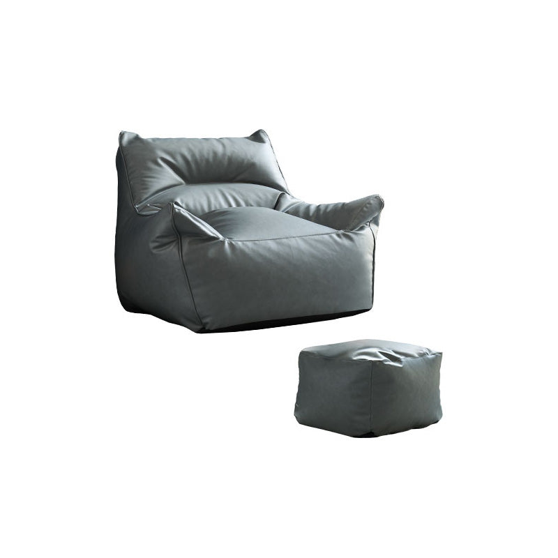 39,37 "L x 35,43" W x 25,59 "H Mikrofaserakzent -Stuhl, moderne, ausgestellte Waffenstuhl