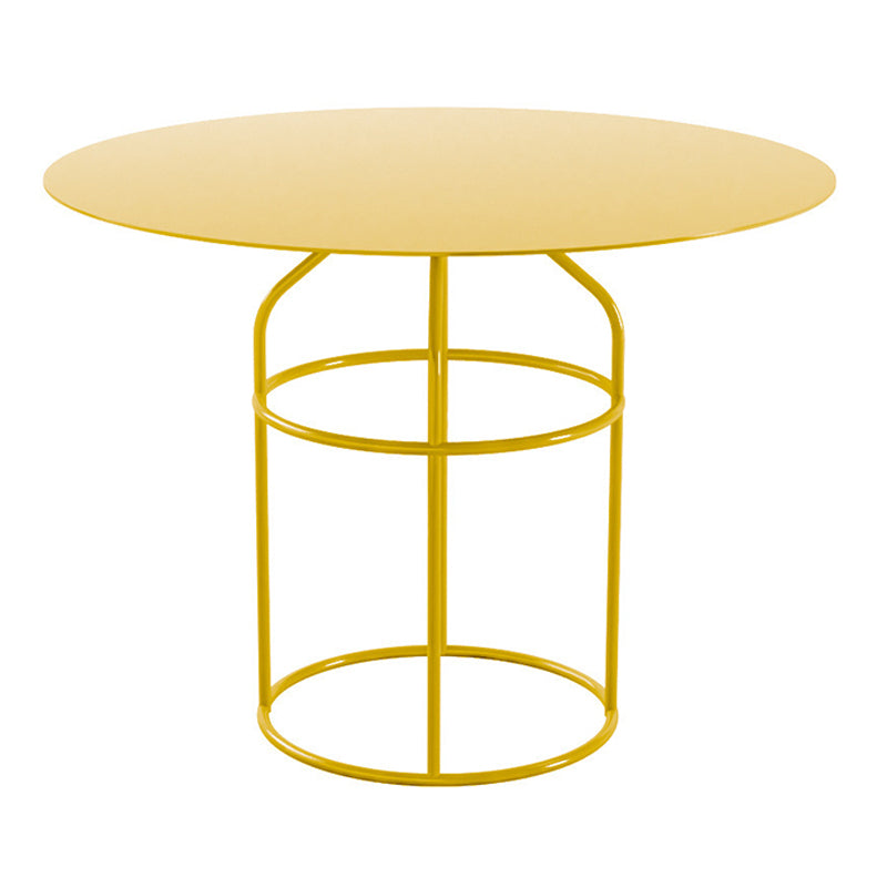 Roze /zwart /goud /wit metaal frame ronde bovenste salontafel