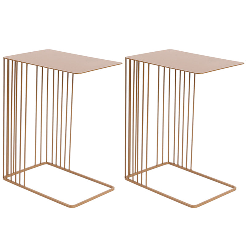 Tavolino laterale rettangolare della fascia alta rettangolare della metà secolo da 17,7 pollici