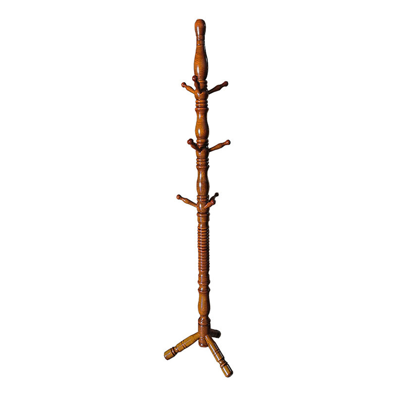 Albero della sala in stile moderno, supporto per la sala costante marrone in legno per l'ingresso