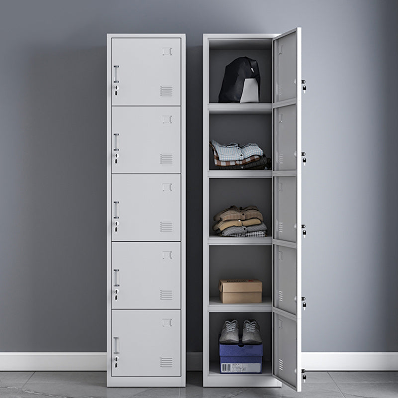 Modern Style Wardrobe Metal Wardrobe Closet with Lock,14.96" D x 16.54" W x 39.37" H