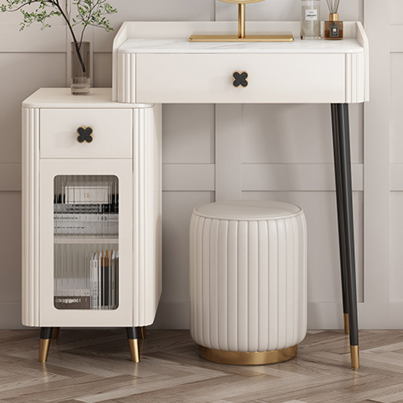 Vanité contemporaine casse-table en ardoise Vanité de maquillage avec tiroir