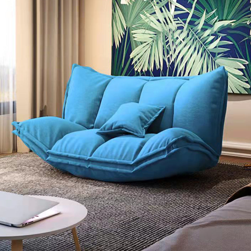 リネンコンテンポラリーアームレスソファコンバーチブルソファ、62.99 "L x 19.68" w x 19.68 "H