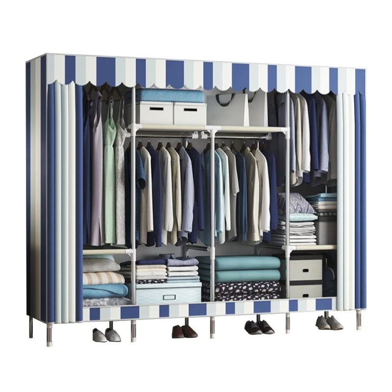 Armadio del guardaroba contemporaneo in metallo a 1 porta con scaffali