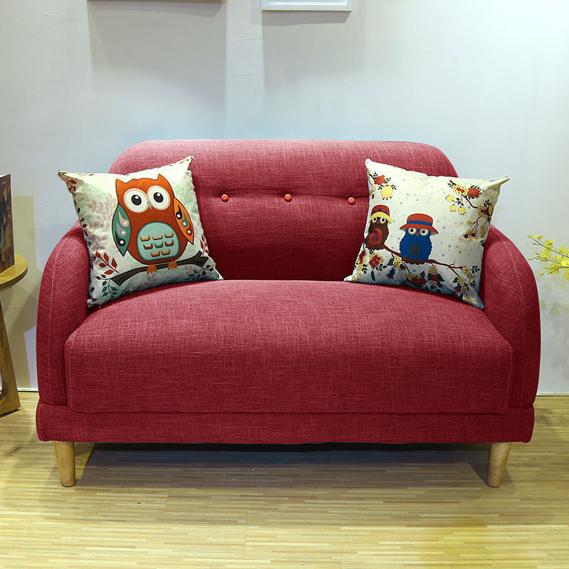 Contemporary Tufted Split-Back Standard Square Arm Living Room Sofa