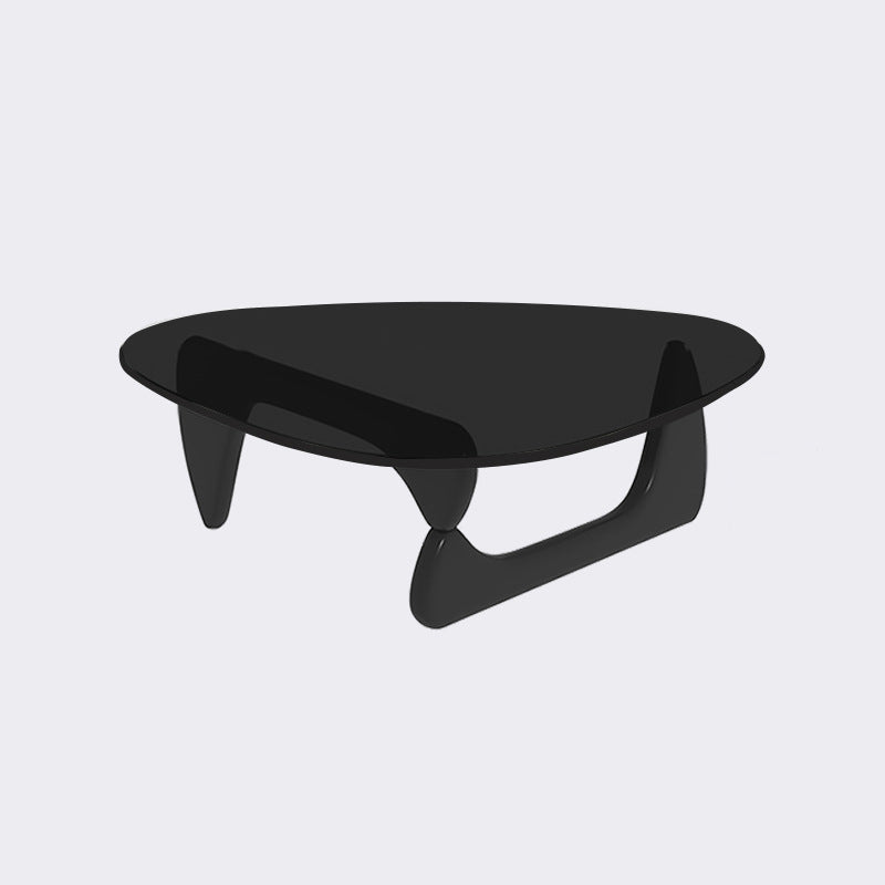 Tavolino in vetro triangolare moderno tavolino minimalista per soggiorno