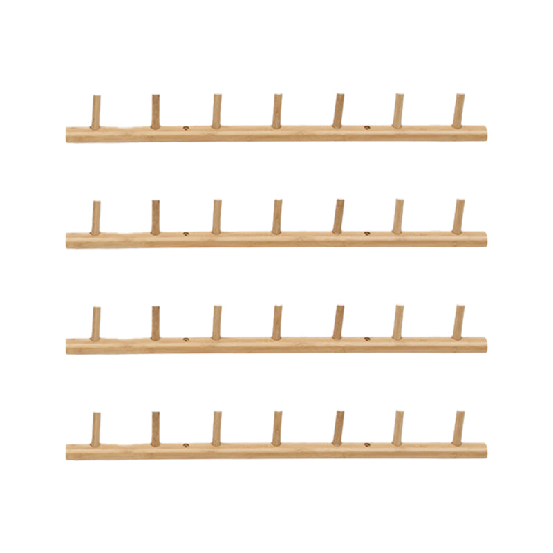 Kit d'entrée contemporain Crochets muraux en bois Aucun support de salle inclus inclus