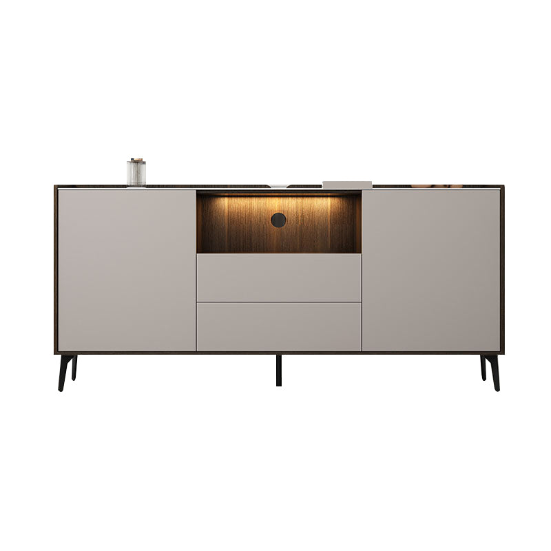 Stand TV in pietra in stile contemporaneo 2 porte e 2 cassetti TV cabinet