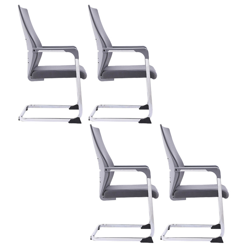 Moderne Style Mesh Task Stuhl mittlerer Rücken ergonomisch ohne Räder Bürostuhl