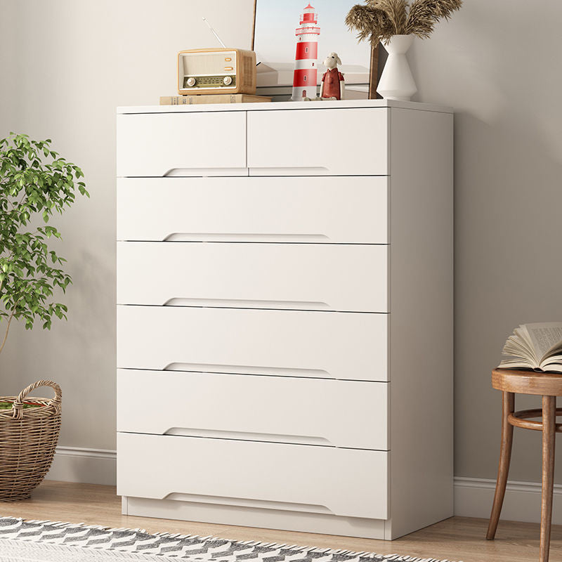18" D Bedroom Wooden Storage Chest Dresser Modern Storage Chest with Drawers 31"L x 18"W x 46"H White Clearhalo 'Bedroom Furniture' 'Dressers & Chests' 'dressers_chests' 'furn' 'furn_dressers_chests' 'Furniture' 5511221