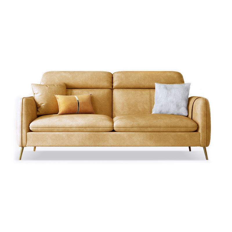 Glam culo cucito posteriore braccio quadrato soggiorno facero divano in pelle finta