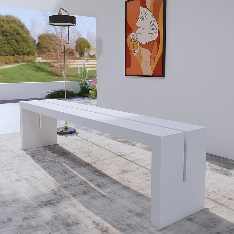 Banc de couleur de couleur unie moderne banc de pin avec des jambes pour la cuisine