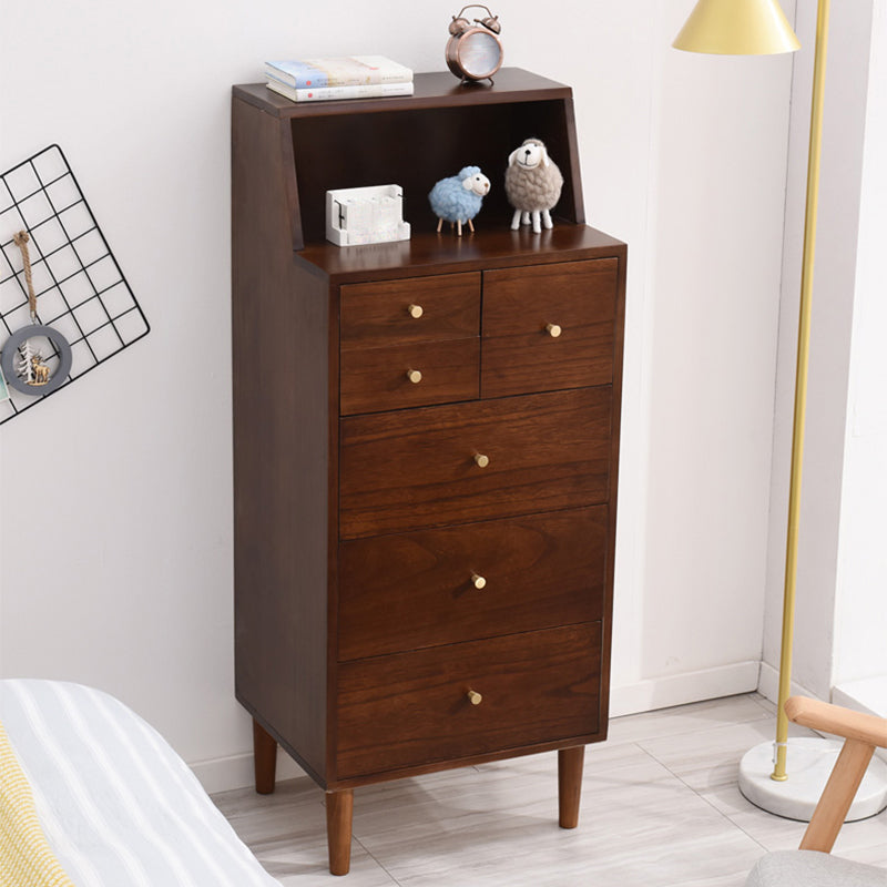 15,74 "cassa di accento largo con gambe dritte torace contemporaneo con 6 cassetti