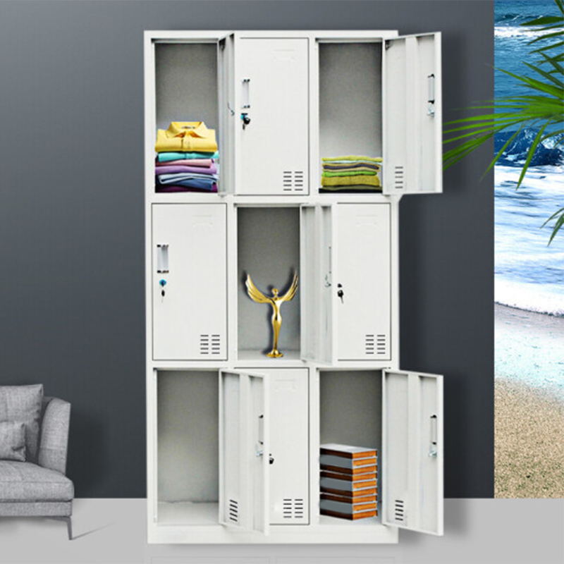 Contemporary Style Wardrobe White Metal Wardrobe Closet for Home 9 Clearhalo 'Armoires & Wardrobes' 'armoires_wardrobes' 'Bedroom Furniture' 'furn' 'furn_armoires_wardrobes' 'Furniture' 5530150
