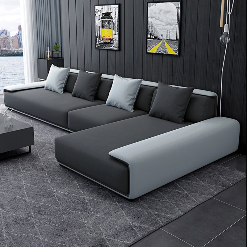 Velvet scandinavo a 4/4 posti Custini in alto braccio superiore sezionale