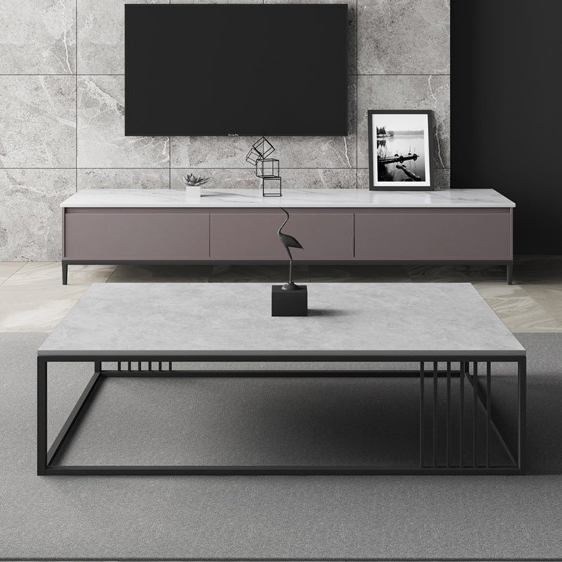 Slate Rectangular Coffee Table Frame 1 Coffee Table Minimalist