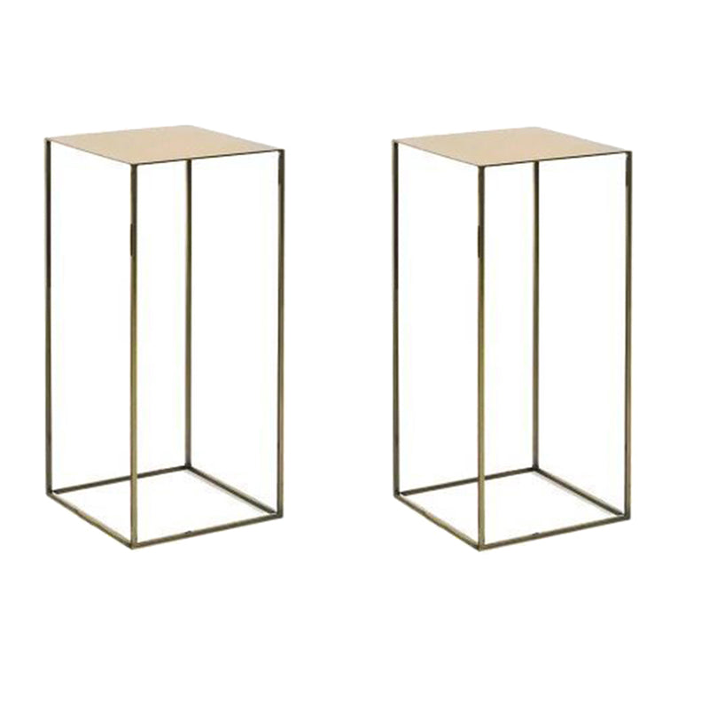 Tavolino di ferro da stiro quadrato contemporaneo Tavolino laterale