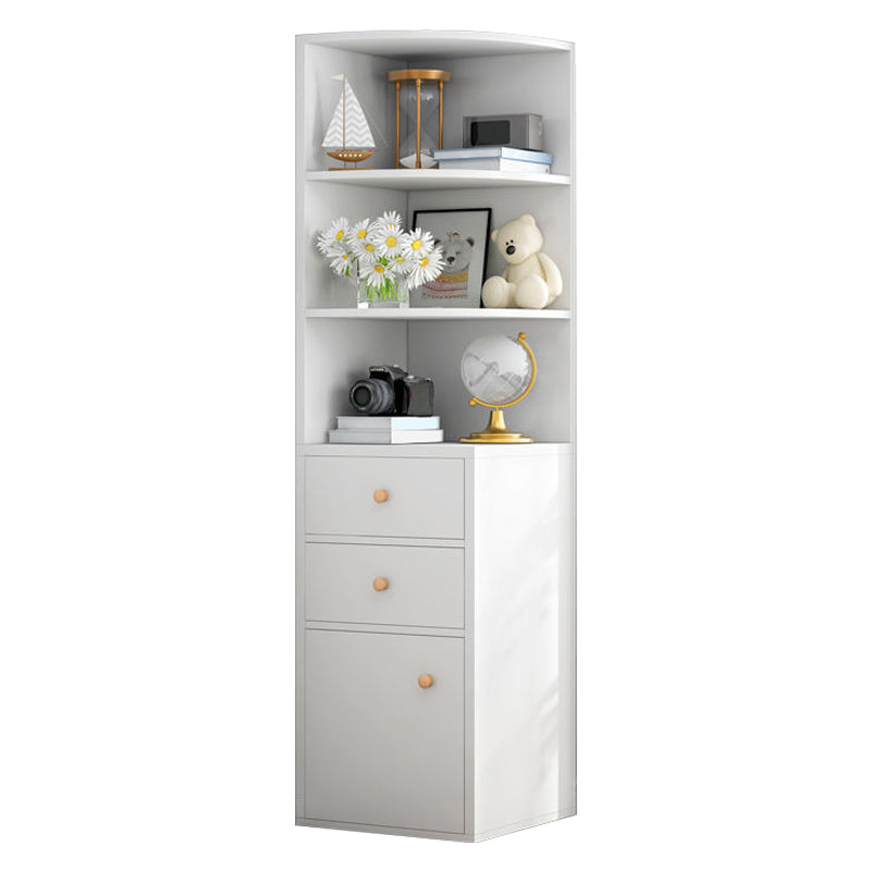 Libreria in legno chiusa moderna libreria triangolo angolare