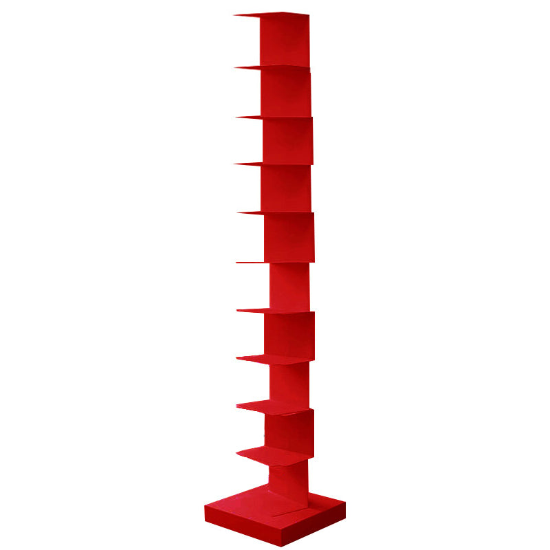 Zeitgenössischer 13.77 "Breites geometrisches Buchregal Iron Home Bücherregal