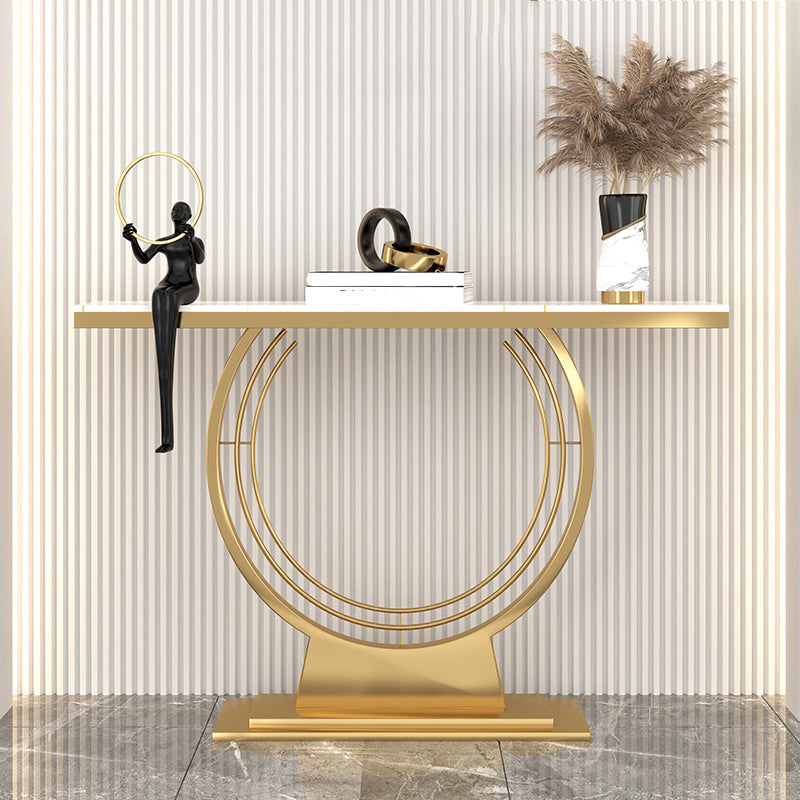 Tavolo da console bianco pietra 12 pollici di divano console contemporanea
