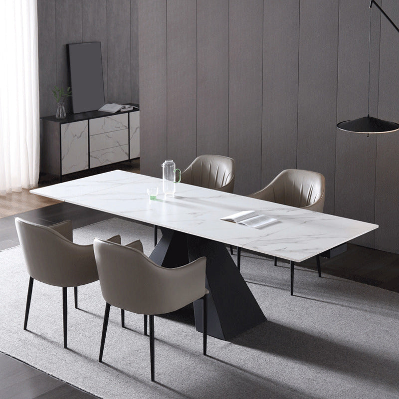 Set da tavolo da pranzo in pietra sinterizzato in stile moderno set da pranzo 1/2/5 pezzi