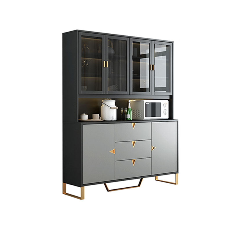 Sideboard in legno ingegnerizzato contemporaneo con porta e cassetto per la cucina