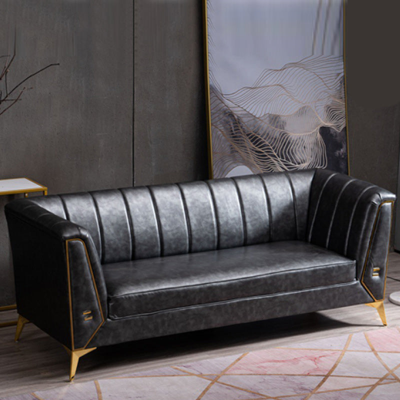 Sofá de almohada cosida contemporánea con brazo de esmoquin para apartamento