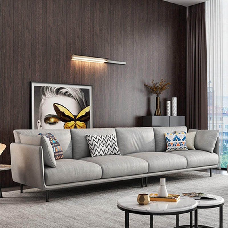 Kunstleder zeitgenössisches quadratisches Sofa Fleckenfestes Standardsofa für Wohnzimmer