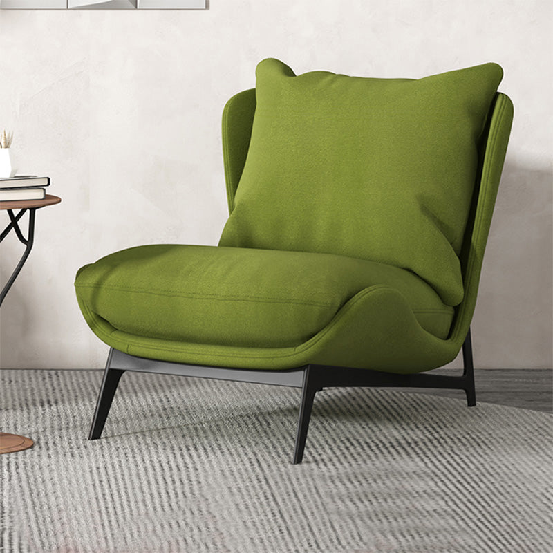 26.77"L x 26.38"W x 29.53"H Velvet Slipper Chair,Modern Armless Chair for Living Room Green Clearhalo 'Accent Chairs' 'accent_chairs' 'Chairs & Seating' 'furn' 'furn_accent_chairs' 'Furniture' 'Living Room Furniture' 5546269