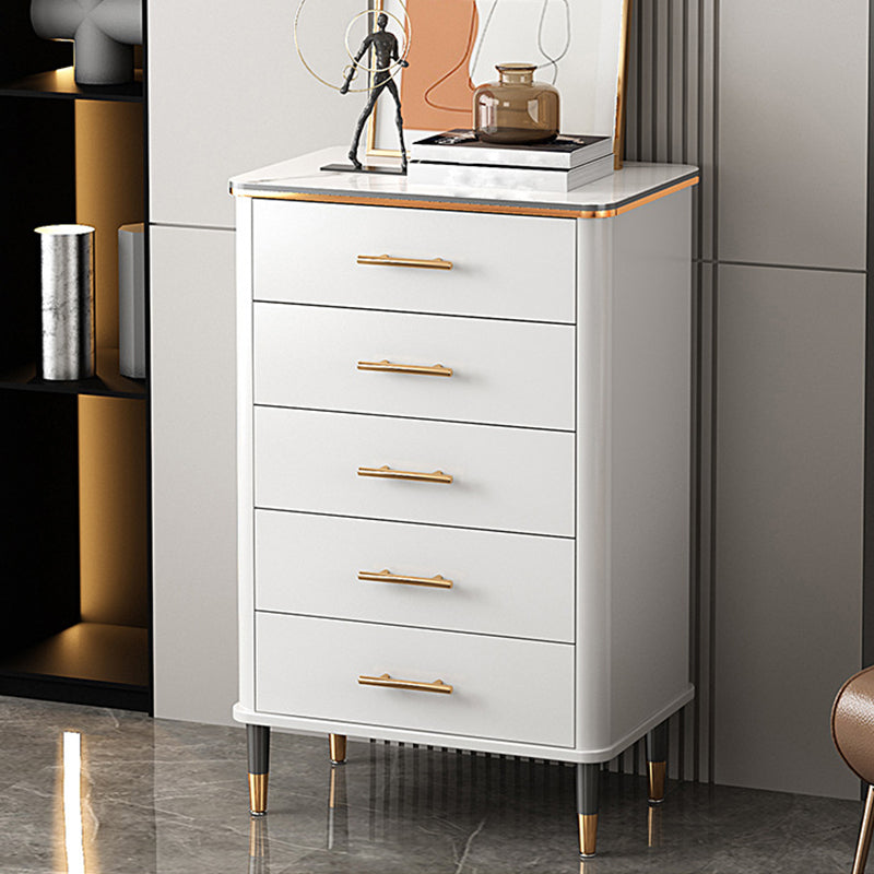 Cassa di accento di legno contemporaneo con gambe dritte 15,74 ".