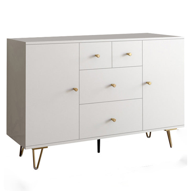 Modern Accent Chest Rectangle Accent Cabinet with Drawers in White 63"L x 16"W x 35"H Clearhalo 'Cabinets & Chests' 'cabinets_chests' 'furn' 'furn_cabinets_chests' 'Furniture' 'Living Room Furniture' 5550497