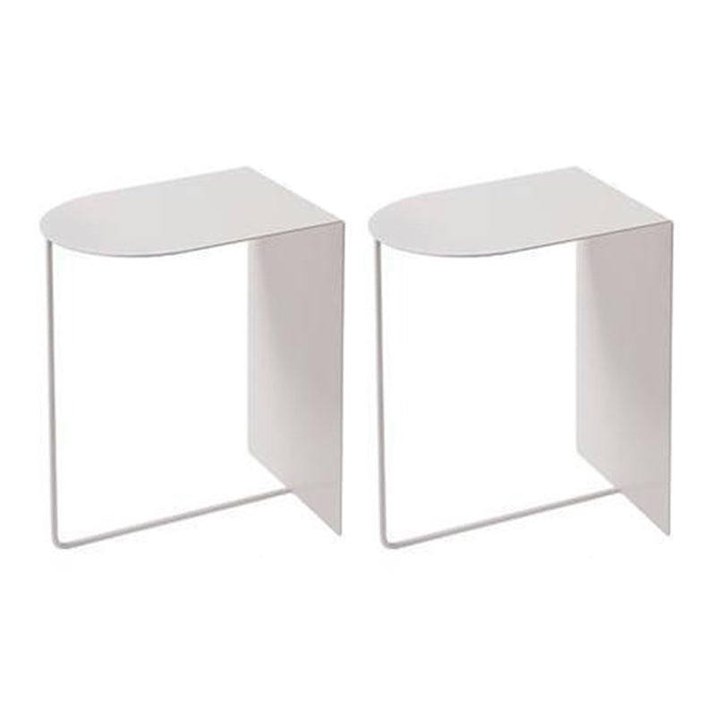 15,75 "w x 11,81" d x 19,69 "tavolo laterale di metallo h tavolo da estremità geometrica semplice