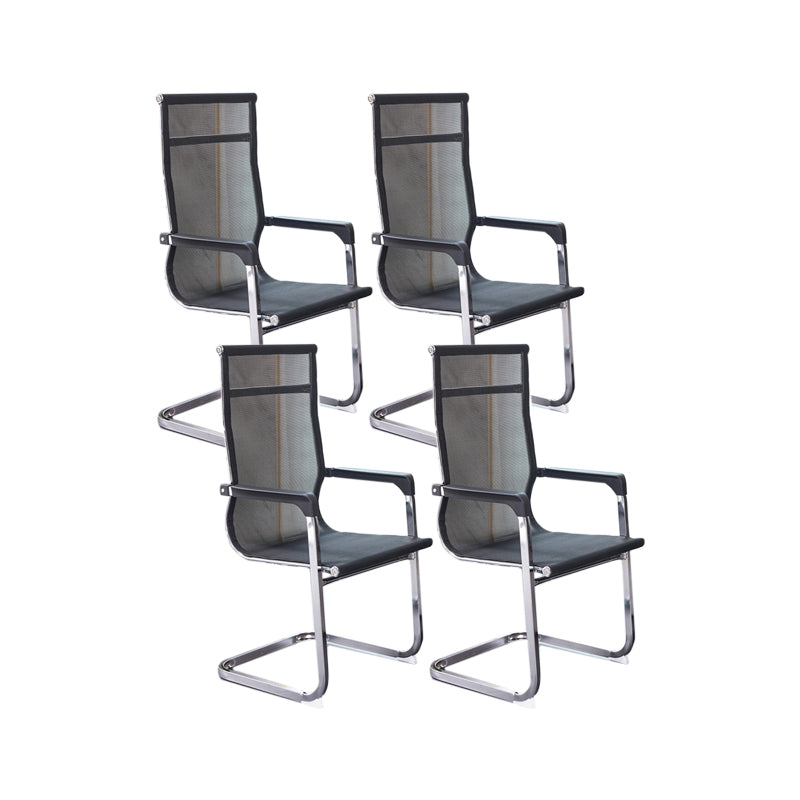 Ergonomische gaas de bureau stoel vaste arm bureaustoel voor thuiskantoor